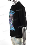 Low MOQ Custom Streetwear T-shirts Men Black Cotton Oversized T Shirt