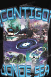 Low MOQ Custom Streetwear T-shirts Men Black Cotton Oversized T Shirt
