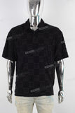 Black Blouse Plaid Golf Polo Shirt Men