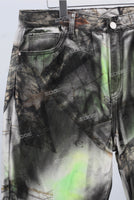 paint splatters digital baggy jeans men
