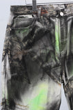paint splatters digital baggy jeans men