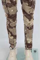 Camouflage Cargo Skinny Jeans Men