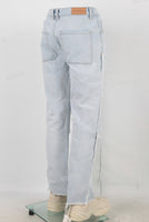 Blue distressed carpenter double knee jeans