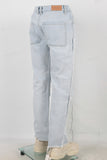 Blue distressed carpenter double knee jeans