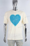 Cream Slim Fit Puff Print T shirt men