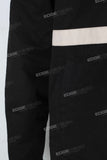 Black patchwork zip up jacket