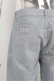 Blue baggy straight jeans men