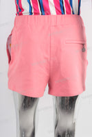 Pink digital print shorts
