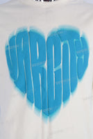 Cream Slim Fit Puff Print T shirt men