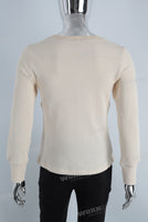 Yellow mesh long sleeve shirt