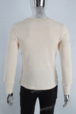 Yellow mesh long sleeve shirt