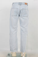 Blue distressed carpenter double knee jeans