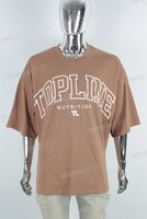 oversize watermark printing t shirt Men