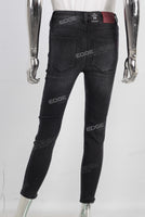 Black denim jeans women