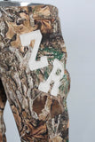 True tree digital print patchwork cargo jeans