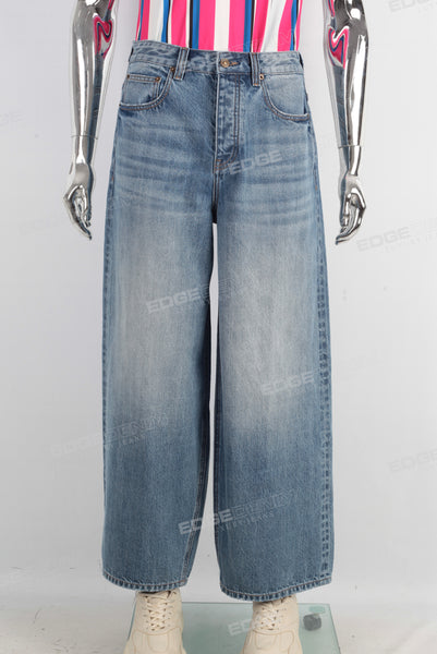 Blue baggy denim jeans