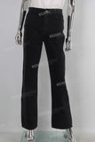 Black slim fit flare jeans women