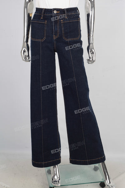 Blue cargo baggy jeans women