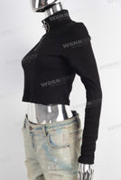 Black unisex long shirt women