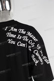 Black oversize patchwork digital print t shirt