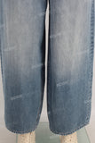 Blue baggy denim jeans