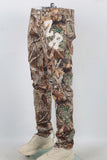 True tree digital print patchwork cargo jeans