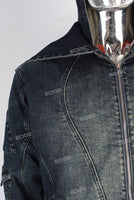 Acid washed jacket men
