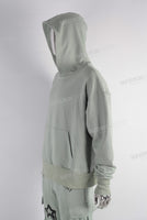 Green oversize digital print hoodie