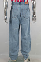 Blue baggy denim jeans