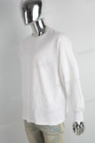 White oversize digital print shirt