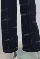 Blue cargo baggy jeans women