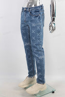 Blue laser skinny jeans men
