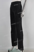 Black slim fit flare jeans women