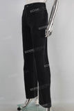 Black slim fit flare jeans women