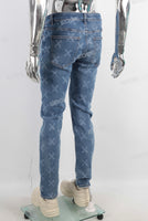 Blue laser skinny jeans men