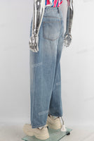 Blue baggy denim jeans
