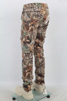 True tree digital print patchwork cargo jeans