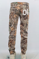True tree digital print patchwork cargo jeans