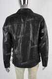 Black waxed slim fit jacket