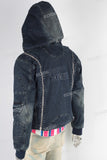 Acid washed jacket men
