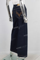 Blue cargo baggy jeans women