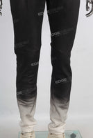 Acid washed wax skinny jeans