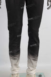 Acid washed wax skinny jeans