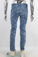 Blue laser skinny jeans men