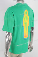 Green digital print heavwweight t shirt
