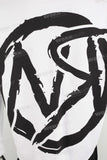 White heavyweight digital print t shirt