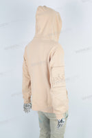 Yellow heavyweight embroidery hoodie