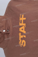 Coffee oversize digital print hoodie