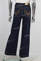 Blue cargo baggy jeans women
