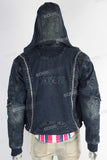 Acid washed jacket men